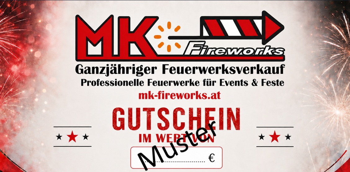 MK-Fireworks Geschenkgutschein